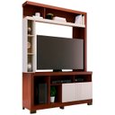 Ver imagem 2 de Estante Painel Tv 50 Pol 136cm Zani Nogueira Real/off White C05 - Mpozenato