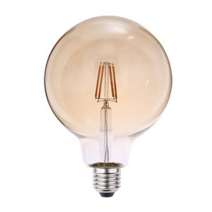 Lâmpada Filamento G125 E27 Retro Vintage Âmbar 2.400k Bivolt