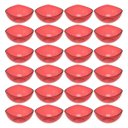 Ver imagem 1 de 24 Potes para Doces Sobremesas Restaurante Hotel Vermelho Transparente Plástico Crippa