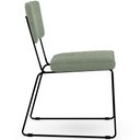 Ver imagem 7 de Cadeira Decorativa Estofada Para Sala De Jantar Base Em Aço Allana L02 Bouclê Oliva - Lyam Decor