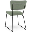 Ver mais imagens de Cadeira Decorativa Estofada Para Sala De Jantar Base Em Aço Allana L02 Bouclê Oliva - Lyam Decor