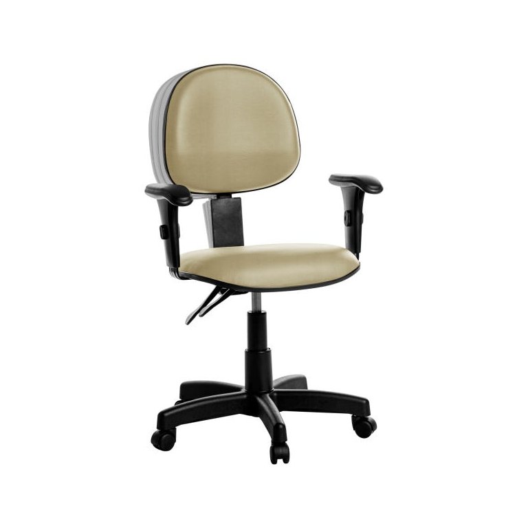 Cadeira Ergonômica Executiva com Braços Rce Bege