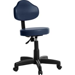 Cadeira Mocho Estética Clinica Plus Rv Cor Azul Escuro - 1