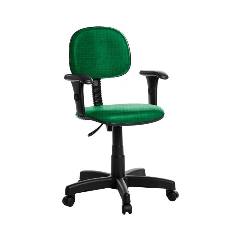 Cadeira de Escritório Secretária com Braços Rj Cor Verde Cadeira de Escritório Secretária com Braços Rj Cor Verde