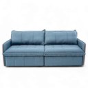 Ver imagem 1 de Sofá Cama Casal Domani 2 Lugares 230cm Azul Linho Loja Sheep