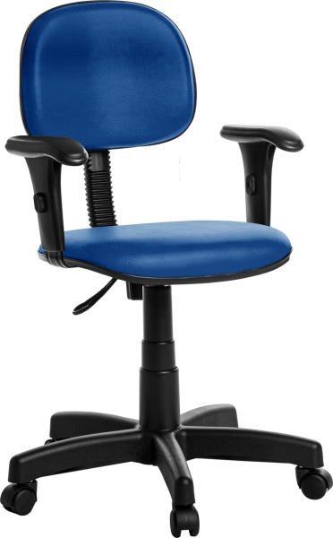 Cadeira de Escritório Secretária com Braços Rv Cor Azul