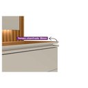 Ver mais imagens de Estante P/ Sala até 75 Pol Guararapes Ripado C/ 2 Portas 2 Prateleiras C/ Pés e Leds 215x196cm