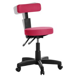 Cadeira Mocho Ergonômica Estética Odontologia Rosa Rv - 1