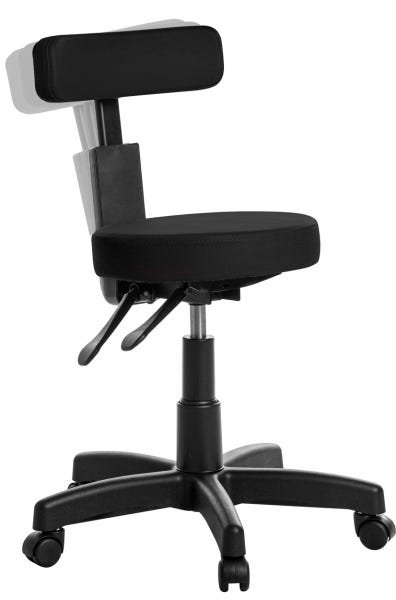 Cadeira Mocho Ergonômica Estética Odontologia Preto Rv - 1