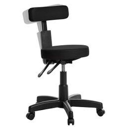 Cadeira Mocho Ergonômica Estética Odontologia Preto Rv - 1