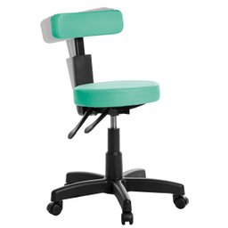 Cadeira Mocho Ergonômica Estética Odontologia Turquesa Rv - 1