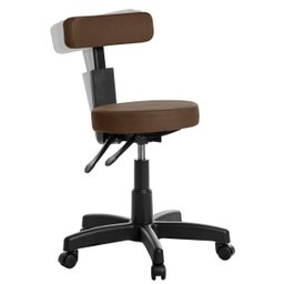 Cadeira Mocho Ergonômica Estética Odontologia Marrom Rv - 1