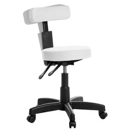 Cadeira Mocho Ergonômica Estética Odontologia Branco Rv - 1