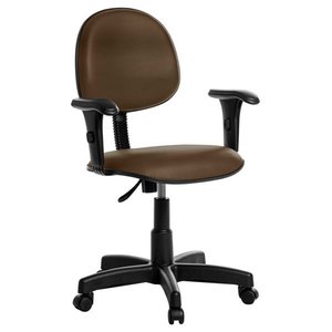 Cadeira de Escritório Executiva com Braços Marrom Rv