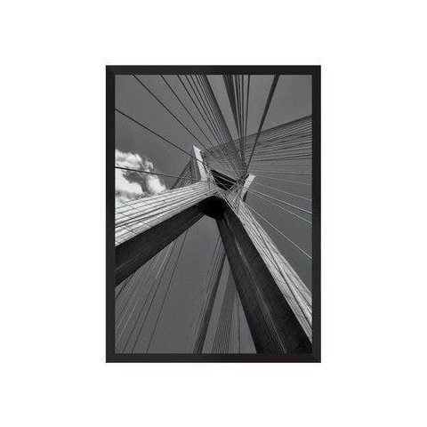 Ponte Estaiada Olhar Três:Preta/42 x 29.7 cm