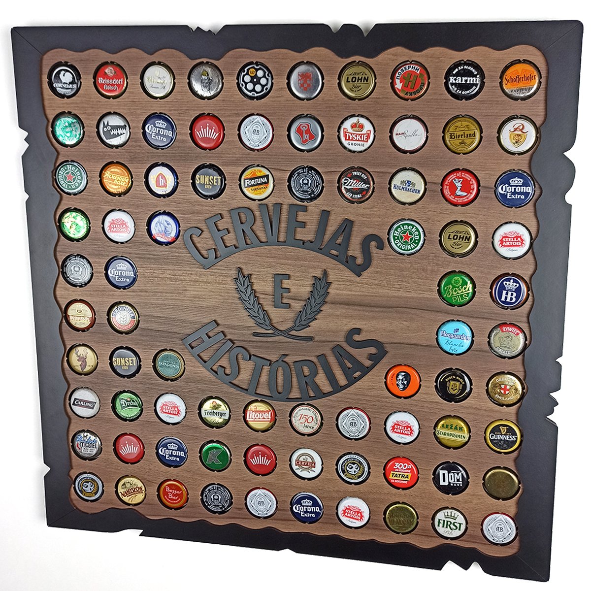 Quadro Porta Tampinhas De Cervejas Quadro Para Sala - Cervejas e ...