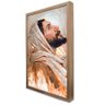 Quadro Decorativo Jesus Cristo Luz Divina em Moldura Caixa Tacolado Moldura Caixa 3cm Madeira com Vi - 1