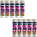 Ver imagem 2 de Tinta Spray 400ml Branco Brilhante Uso Geral em Aço Ferro Gesso Cerâmica Couro | Universo | Kit 10 U