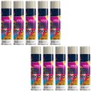 Ver imagem 1 de Tinta Spray 400ml Branco Brilhante Uso Geral em Aço Ferro Gesso Cerâmica Couro | Universo | Kit 10 U
