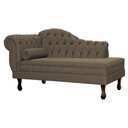 Ver mais imagens de Divã Recamier com Almofada Larissa Lado Direito Linho Várias Cores - Qlare Estofados Divã Larissa Li