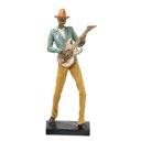 Ver imagem 1 de Escultura Musico Color com Guitarra Decorativo