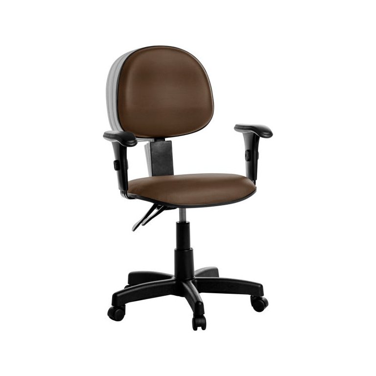 Cadeira Ergonômica Executiva com Braços Rv Cor -Marrom