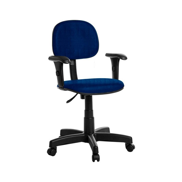Cadeira de Escritório Secretária com Braços Rcp Cor Azul Cadeira de Escritório Secretária com Braços Rcp Cor Azul