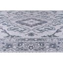 Ver imagem 3 de Tapete para Sala Funcional Medalhao 55 Cinza-Azul Claro 1,00X1,50M - J Serrano