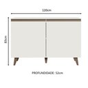 Ver imagem 5 de Balcão de Pia Reims 2 Portas Branco Madesa