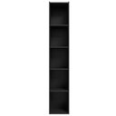 Ver imagem 1 de Estante Livreiro Multiuso Janaína 5 Nichos Preto