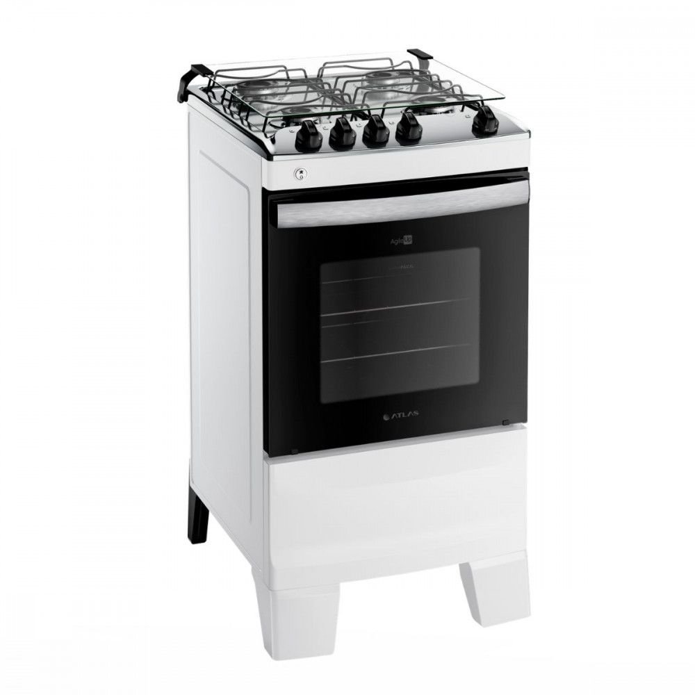 Fogão 4 Bocas com Mesa Inox Atlas Agile Up - 3