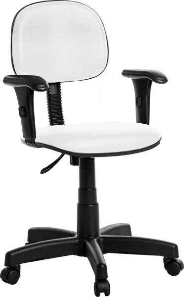 Cadeira de Escritório Secretária com Braços Branco Rv
