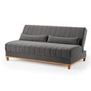 Ver imagem 3 de Sofa Cama Veneza 1,80 Reclinável 3 Lugares Veludo Grafite - Casa Giulia