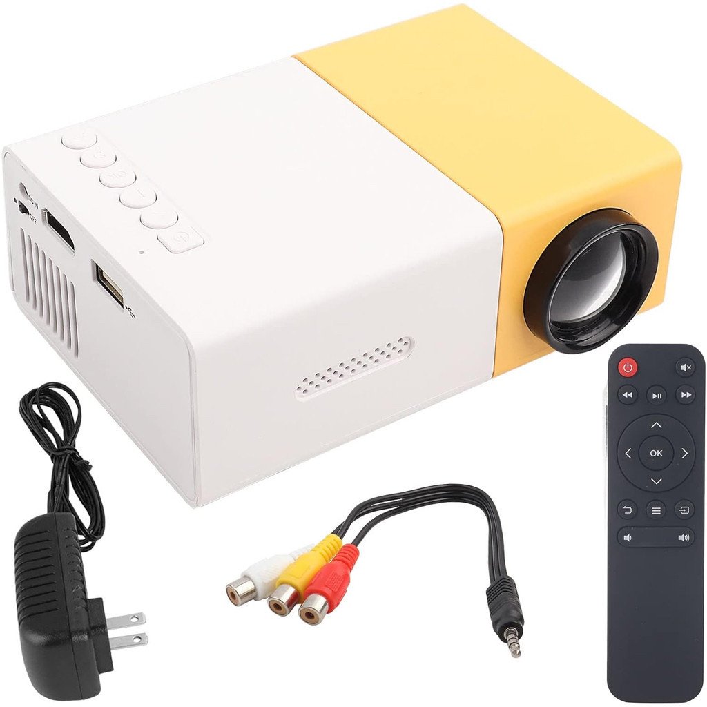 Plug Mini Projetor Portátil 1080p 600 Lumens Yg300 Cor Laranja