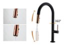 Ver mais imagens de Torneira Cozinha Gourmet Bico Rose Extensível Preto Luxo