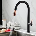 Ver imagem 1 de Torneira Cozinha Gourmet Bico Rose Extensível Preto Luxo
