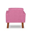 Ver imagem 3 de Mini Poltrona Cadeira Infantil Nina de Criança Suede Rose