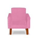 Ver imagem 1 de Mini Poltrona Cadeira Infantil Nina de Criança Suede Rose