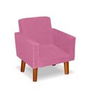 Ver imagem 4 de Mini Poltrona Cadeira Infantil Nina de Criança Suede Rose