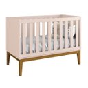 Ver imagem 2 de Jogo de Quarto para Bebê Completo 2 Portas Classic New Rosa Fosco com Madeira - MoveisAqui