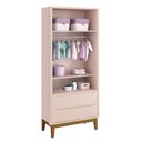 Ver imagem 5 de Jogo de Quarto para Bebê Completo 2 Portas Classic New Rosa Fosco com Madeira - MoveisAqui