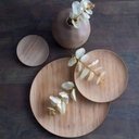 Ver imagem 2 de Kit 6 Pratos de Bambu 11cm Petiscos Aperitivos Entradas Mesa Posta Eventos Verona Lyor