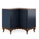 Ver imagem 1 de Balcão de Canto para Cozinha com 2 Portas Hannover - M560707 Cor Laca - Azul