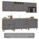 Ver imagem 5 de Cozinha Modulada Completa 6 Peças com Balcões Aéreos Gavetões e sem Tampo Aspen Luciane Móveis