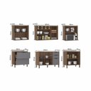 Ver imagem 3 de Cozinha Modulada Completa 6 Peças com Balcões Aéreos Gavetões e sem Tampo Aspen Luciane Móveis