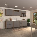 Ver imagem 1 de Cozinha Modulada Completa 6 Peças com Balcões Aéreos Gavetões e sem Tampo Aspen Luciane Móveis