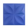 40 Placas Decorativas Revestimento de Parede Pvc 3d - Pétalas Azul - 1