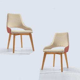 Cadeiras Madeira Maciça Estofada - Norma - Decora Móveis - 1