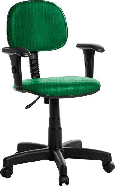 Cadeira de Escritório Secretária com Braços Verde Rj