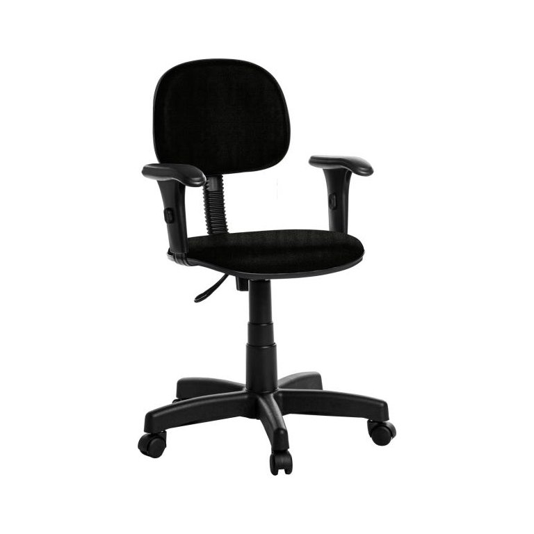 Cadeira de Escritório Secretária com Braços Preto Rcp Cadeira de Escritório Secretária com Braços Preto Rcp